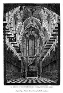 Interior of Henry VII Chapel, Westminster Abbey