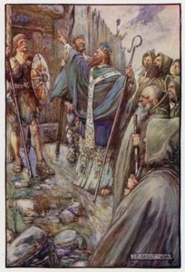 St Columba Made the Sign of the Cross, and the Great Gates Opened Wide by J. R. Skelton