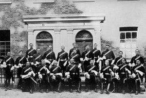 The Officers of the 1st Royal Dragoons, Island Bridge Barracks, Dublin, Ireland