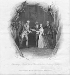 First Meeting of George III with the Princess Charlotte, 1761 by J. Rogers