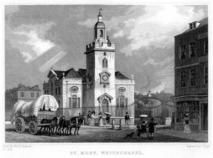 Church of St Mary, Whitechapel, London, 1831