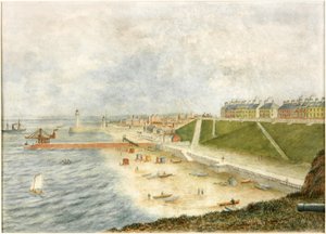 Roker Terrace and Harbour Entrance from Holey Rock