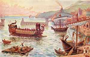 Postcard Depicting the Roman Empire