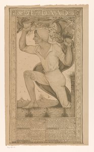Man with Banner and Blossom Branch by Jac Jongert