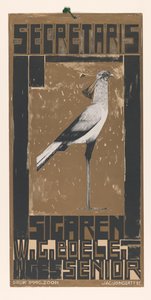 Advertisement for Secretary Cigars, with bird