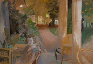 On the Veranda by Jacek Malczewski