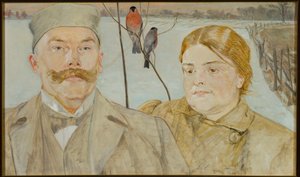 Portrait of Wacław and Helena Karczewski by Jacek Malczewski