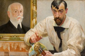 Portrait of the Painter Stanisław Dębicki by Jacek Malczewski