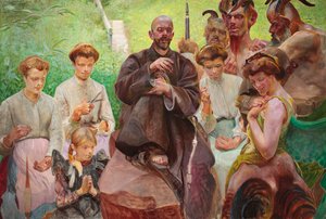 Saint Francis by Jacek Malczewski