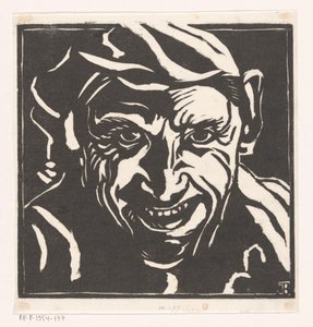 Head of a Laughing Man by Jacob Bendien