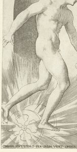 Apollo with Laurel Wreath on a Chariot by Jacob Binck