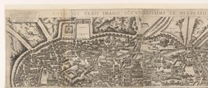 Map of Rome During the Time of Emperor Augustus (Upper Sheet) by Jacob Bos
