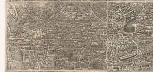 Map of Rome in the Time of Emperor Augustus (Middle Sheet) by Jacob Bos