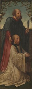 Saint Matthias and a Donor, Saint Andrew (reverse) by Jacob Cornelisz. van Oostsanen