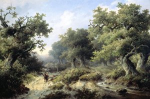Forest Landscape with Travelers