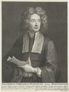 Portrait of the Composer and Violinist Arcangelo Corelli by Jacob Folkema