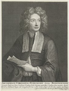 Portrait of the Composer and Violinist Arcangelo Corelli by Jacob Folkema