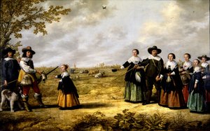 Portrait of a Family in a Landscape by Jacob Gerritsz Cuyp