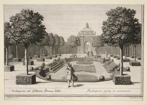 Garden Scene: Boulingraine with Italian Trees