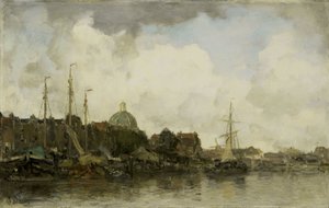 Townscape with a Domed Church