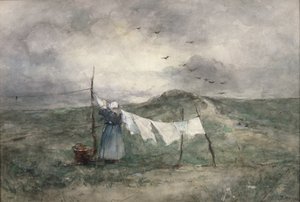 Washing Day by Jacob Henricus or Hendricus Maris