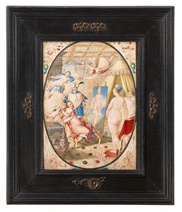 Apelles Painting Campaspe, the Mistress of Alexander the Great by Jacob Hoefnagel