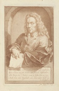 Portrait of Arnold Houbraken by Jacob Houbraken