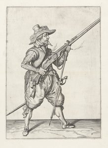 Musketeer Placing His Furket Underneath