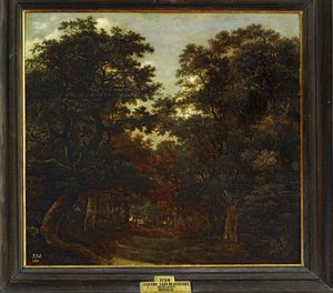 Forest by Jacob Isaaksz. or Isaacksz. van Ruisdael