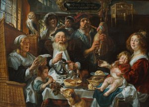 As the Old Sing, So the Young Pipe by Jacob Jordaens