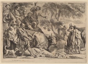 Cacus Robbing the Cattle of Hercules by Jacob Jordaens