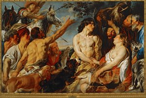 Meleager and Atalanta by Jacob Jordaens