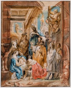 The Adoration of the Magi by Jacob Jordaens