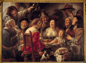 The King Drinks or the Draw of the Feve of the Epiphany