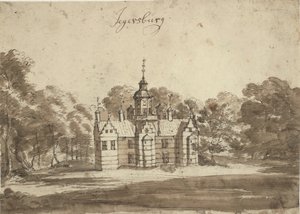 The Bathhouse at Frederiksborg by Jacob Koninck II