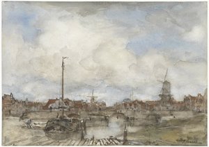 View of a City by Jacob Maris