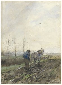 Plowing Farmer by Jacob Maris