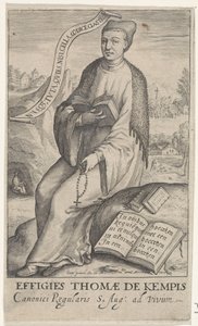 Portrait of Thomas à Kempis by Jacob Matham (attributed to)