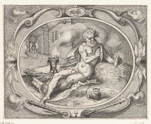 Fire (Ignis) (The Four Elements) by Jacob Matham (workshop of)