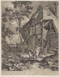 Abraham Casting Out Hagar by Jacob Matham