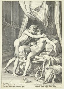 Apollo and Leucothea by Jacob Matham