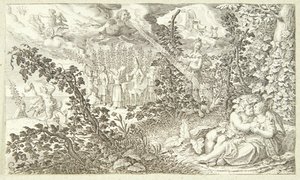 Bacchus and Ariadne by Jacob Matham