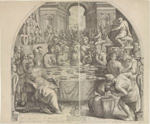 Wedding at Cana by Jacob Matham