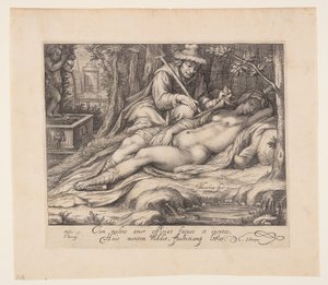 Cimon and Iphigenia by Jacob Matham