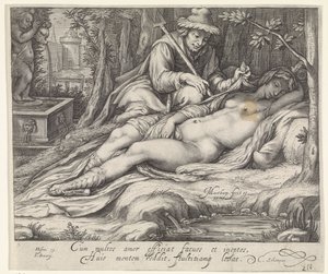Cimon and Iphigenia by Jacob Matham