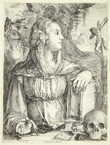 The Penitent Mary Magdalene by Jacob Matham