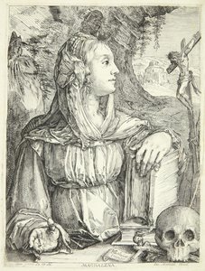 The Penitent Mary Magdalene by Jacob Matham