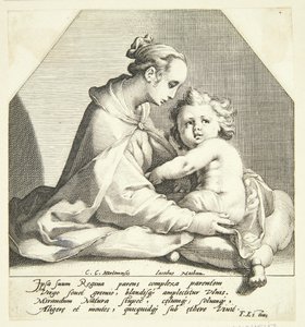 Virgin Mary with Child by Jacob Matham