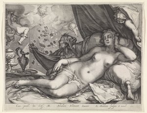 Jupiter and Danaë by Jacob Matham