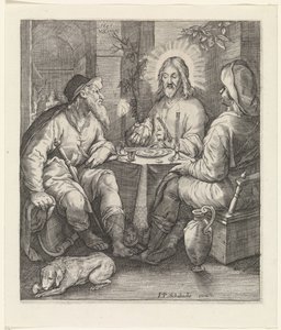 Supper at Emmaus by Jacob Matham